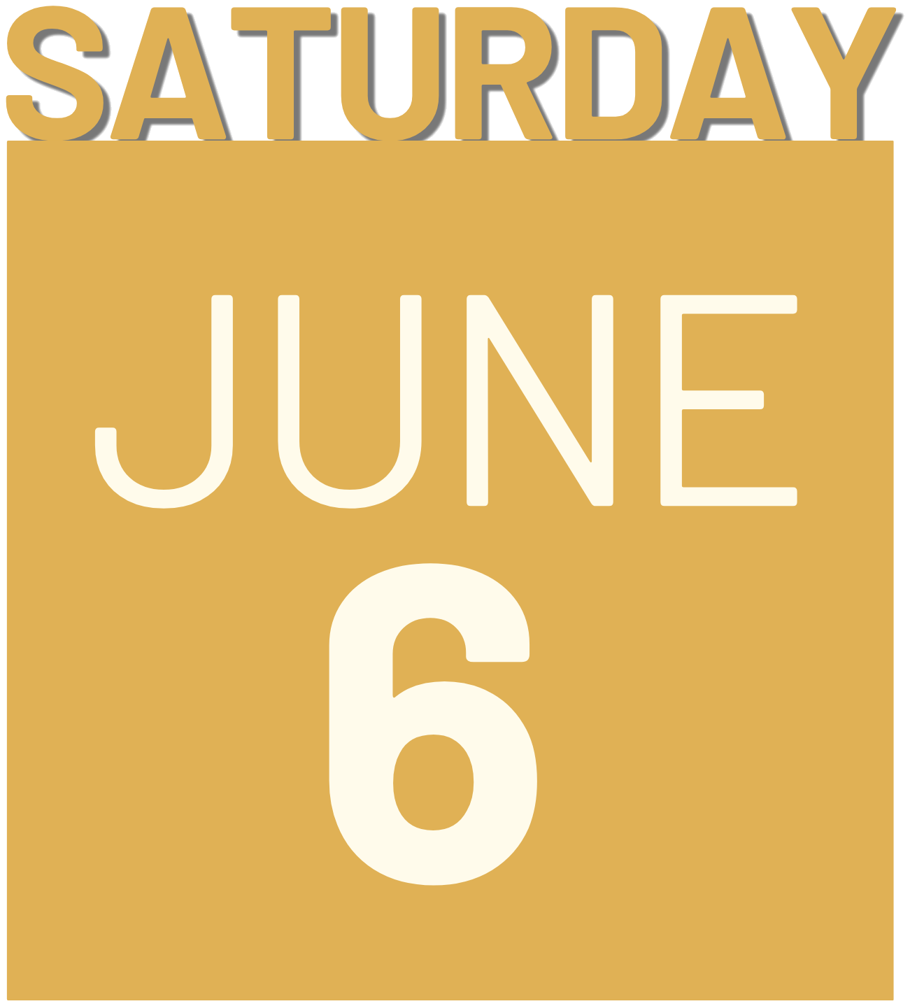 Saturday, June 6