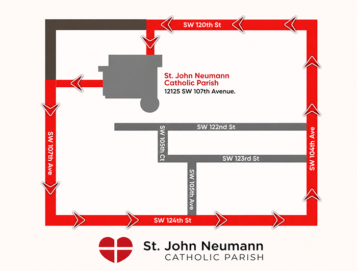 Procession Route Map