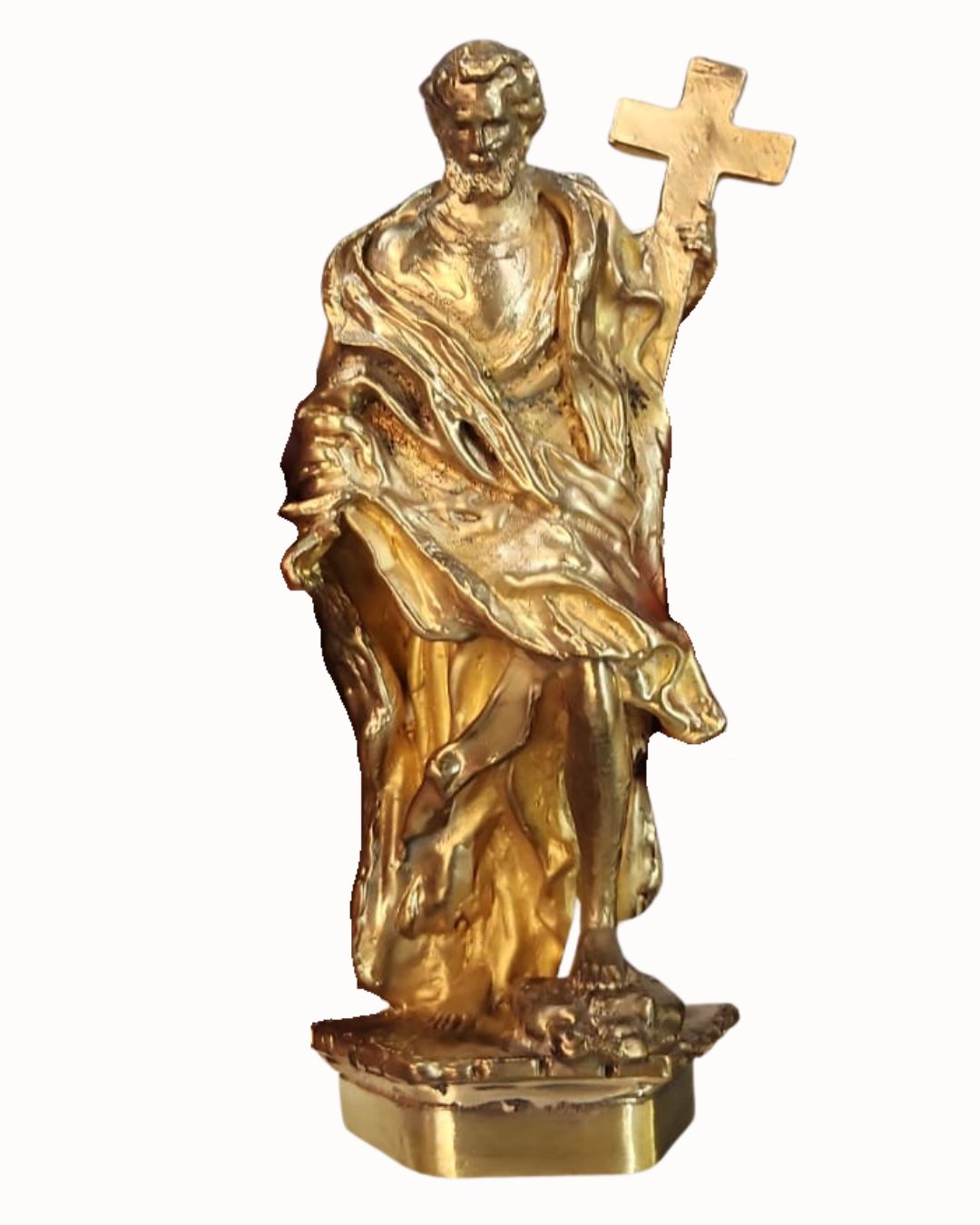 Saint statue — cross